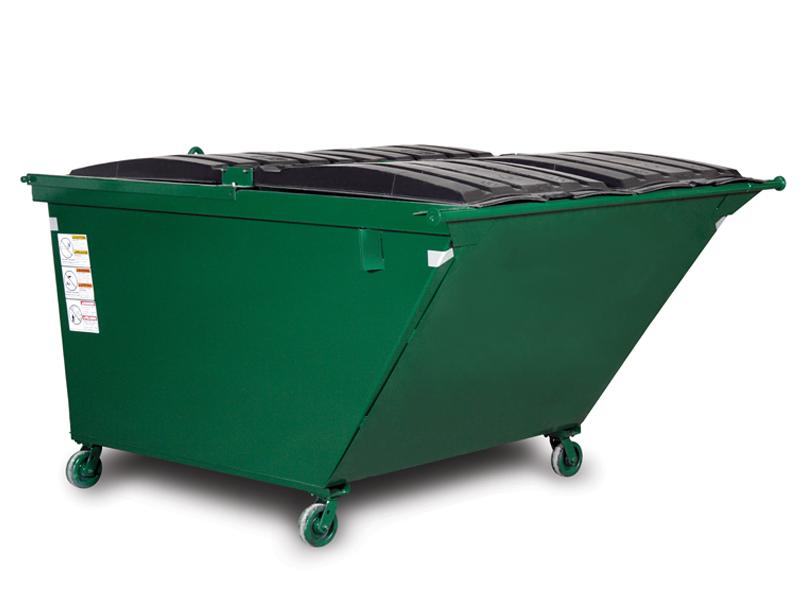 Wastequip Slope Front Rear Load Dumpsters with Casters